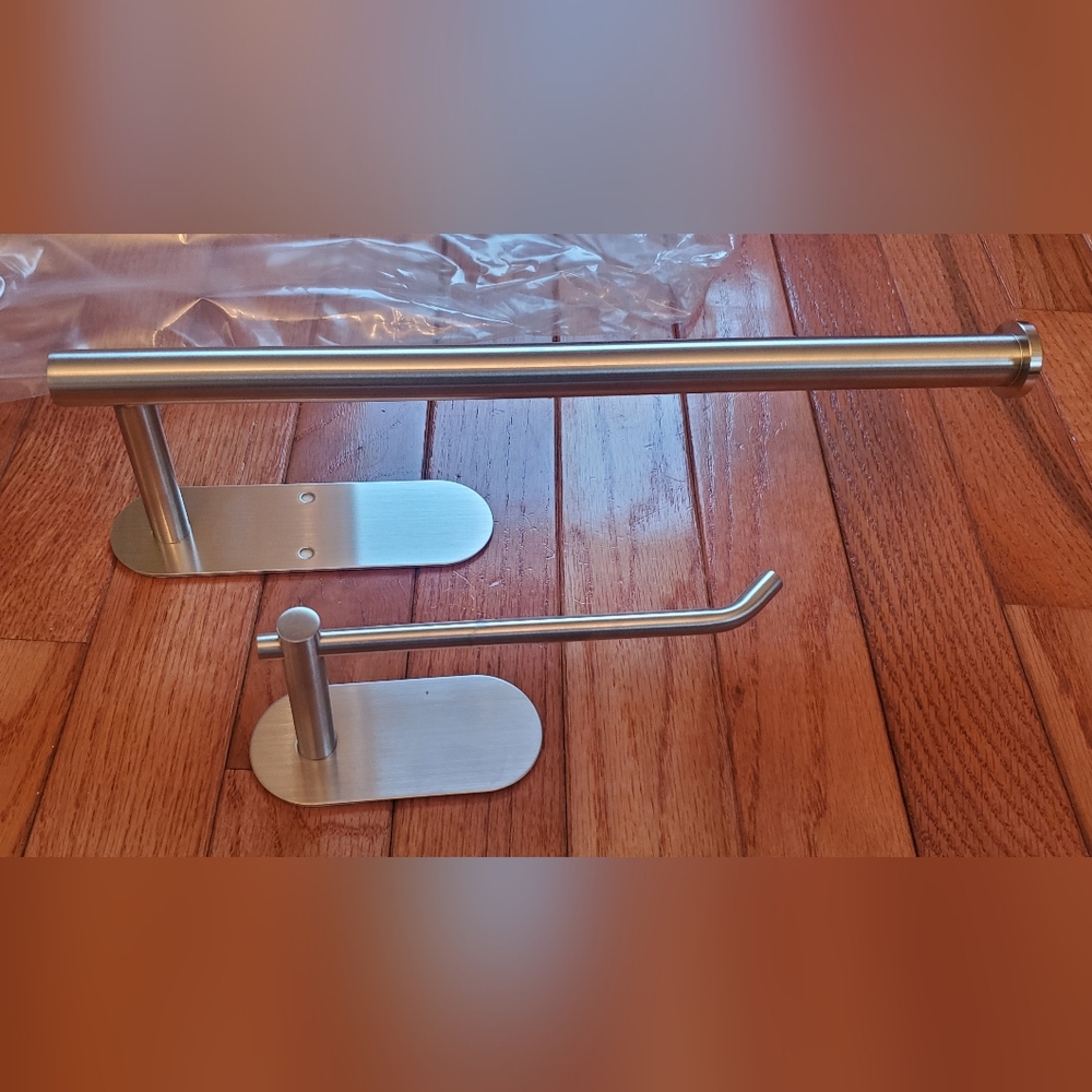 Paper Towel & Toilet Paper Bar/Hook Set
